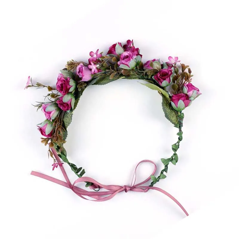 Bride to wreath Headband flower garland Women wreath hair Wedding Floral Ribbon Bow Girl Flower Wreath Summer festival decor
Bride to wreath Headband flower garland Women wreath hair Wedding Floral Ribbon Bow Girl Flower Wreath Summer festival decor