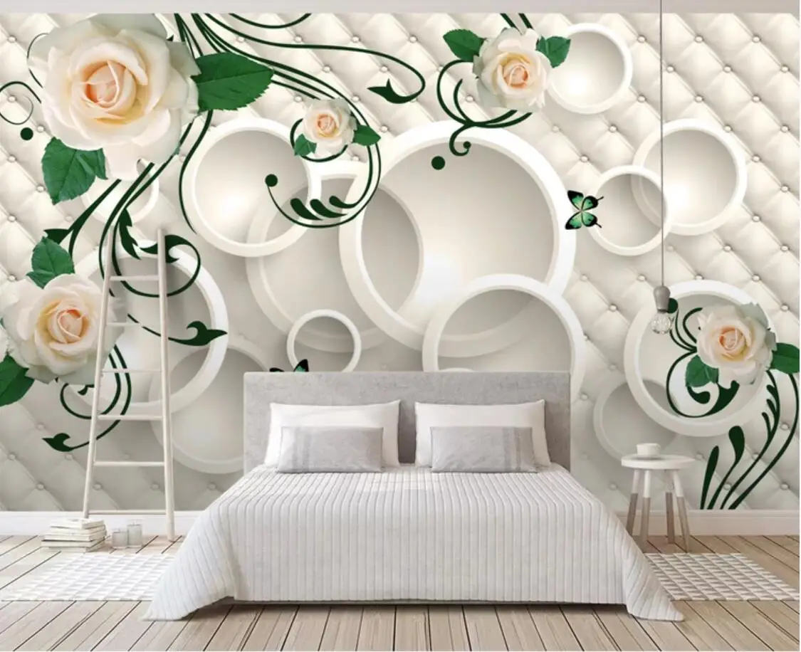 Modern FLOWER Circle Hand Painted Wallpaper Mural for Living Room Photo Wallpaper Art Wall Decor Contact Paper Floral Murals
Modern FLOWER Circle Hand Painted Wallpaper Mural for Living Room Photo Wallpaper Art Wall Decor Contact Paper Floral Murals