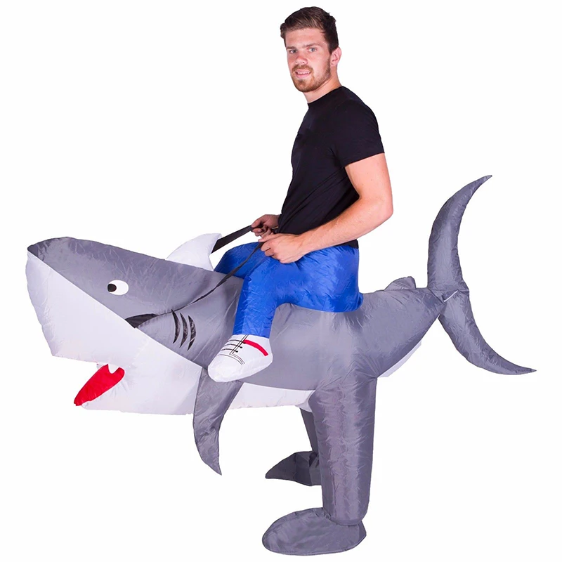 Акула надувные ездить вести маскарадный костюм|costume inflatable|ride on costumeinflatable costume |