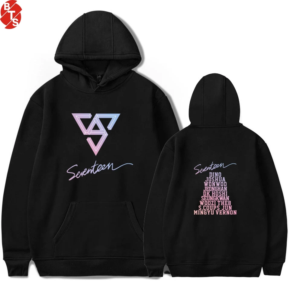 Модные толстовки SEVENTEEN Кей-поп с принтом для женщин и мужчин, Повседневная Уличная одежда с длинным рукавом, толстовки с капюшоном 2018, Лидер ...
Модные толстовки SEVENTEEN Кей-поп с принтом для женщин и мужчин, Повседневная Уличная одежда с длинным рукавом, толстовки с капюшоном 2018, Лидер ...