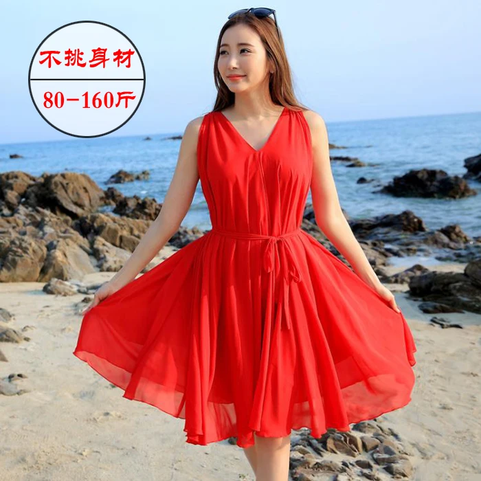 2019 new summer V collar long thin sleeveless dress large size red beach beach holiday skirt fairymaxi dresses
2019 new summer V collar long thin sleeveless dress large size red beach beach holiday skirt fairymaxi dresses