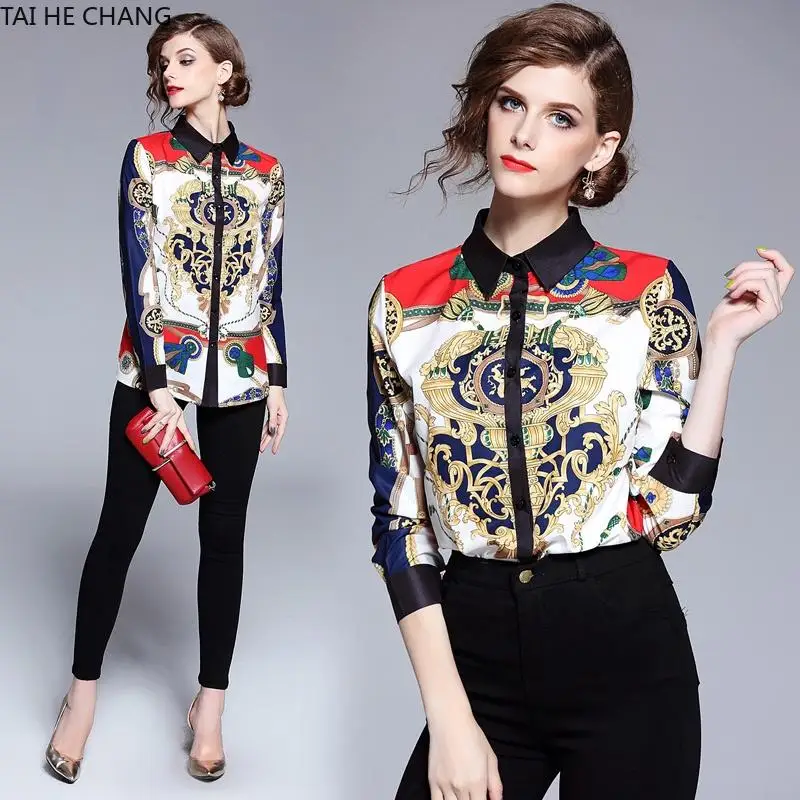 2019 New Fashion High Quality Women Clothing Tops Blouses & Shirts Casual Print Long Sleeve Vintage Slim Shirt Plus Size
2019 New Fashion High Quality Women Clothing Tops Blouses & Shirts Casual Print Long Sleeve Vintage Slim Shirt Plus Size