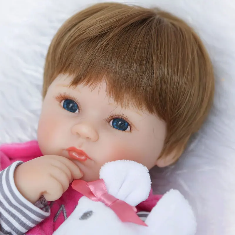 Fashion Doll 17inch Soft Silicone Reborn Doll Toys 45cm Kawaii Baby Doll Newborn Bonecas Lifelike Relistic Dolls
Fashion Doll 17inch Soft Silicone Reborn Doll Toys 45cm Kawaii Baby Doll Newborn Bonecas Lifelike Relistic Dolls