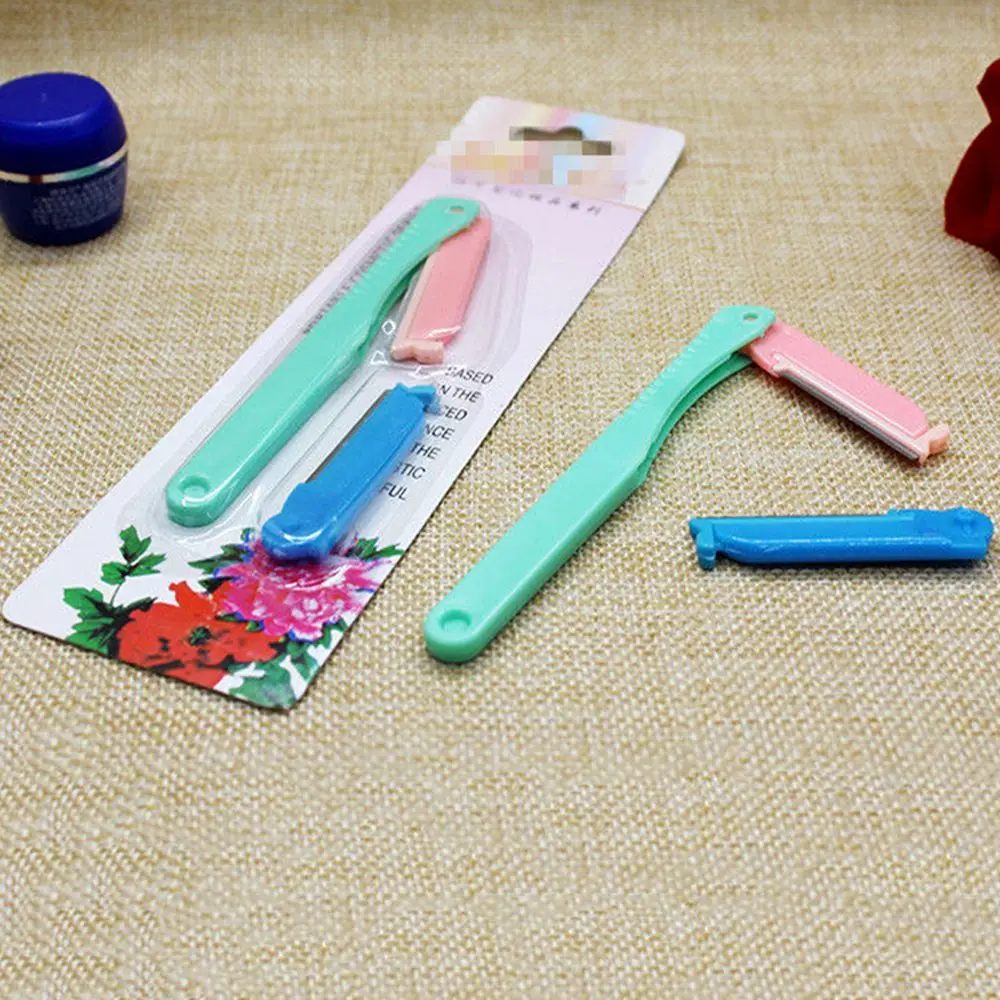 2PC Portable Eyebrow Trimmer Hair Remover Eye Brow Stainless Steel Cutting Shaver Razor Kit Cosmetic Makeup Tools Random Color
2PC Portable Eyebrow Trimmer Hair Remover Eye Brow Stainless Steel Cutting Shaver Razor Kit Cosmetic Makeup Tools Random Color