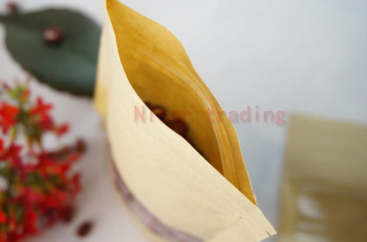 12*20cm stand up Kraft paper zipper bag with window, 100pcs/lot stand brown craft paper food packaging pouch ziplock resealable
12*20cm stand up Kraft paper zipper bag with window, 100pcs/lot stand brown craft paper food packaging pouch ziplock resealable