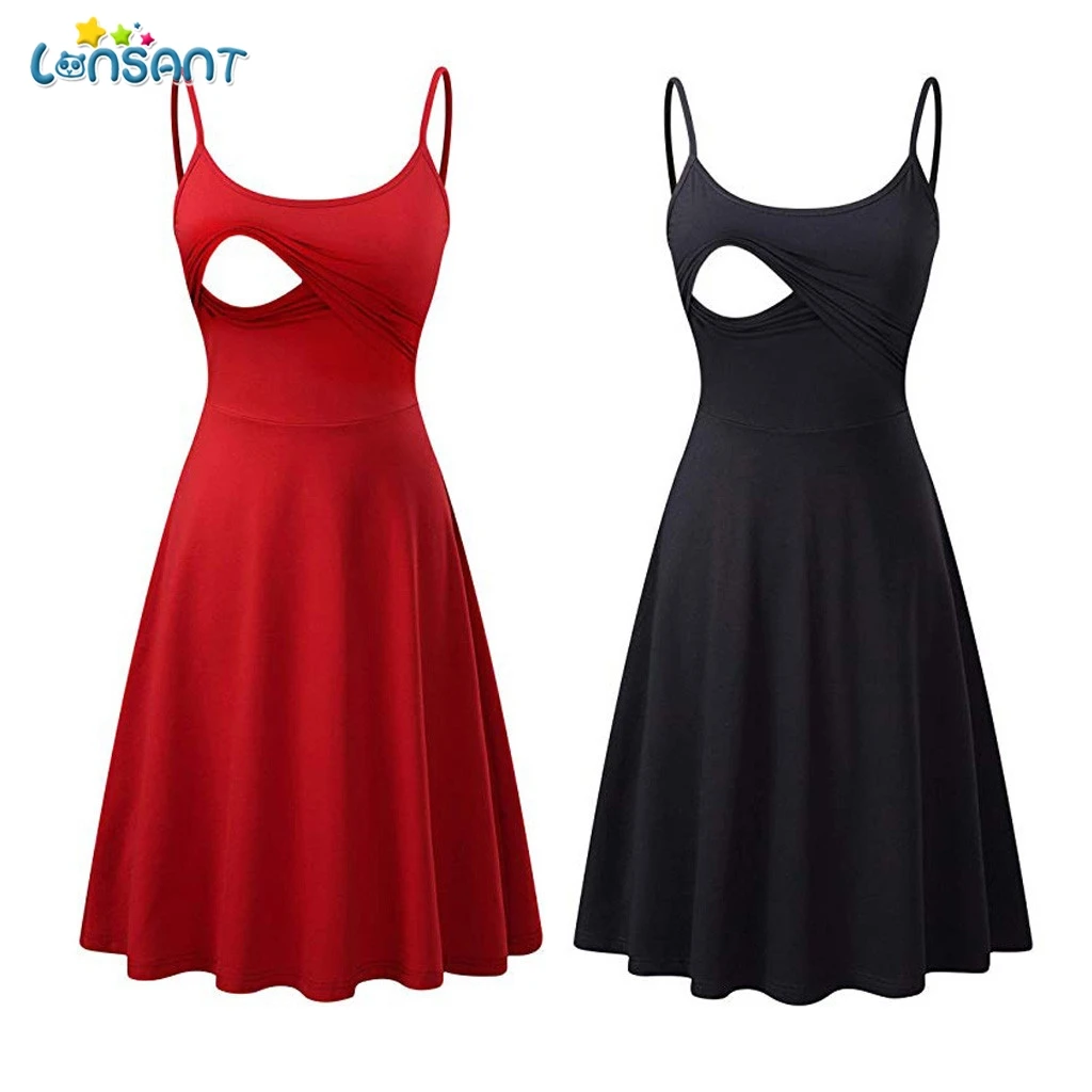 LONSANT Women Maternity Sleeveless Nursing Dresses Solid Breastfeeding Pregnancy Dresses Pregnant Dress For Women Summer Clothes
LONSANT Women Maternity Sleeveless Nursing Dresses Solid Breastfeeding Pregnancy Dresses Pregnant Dress For Women Summer Clothes