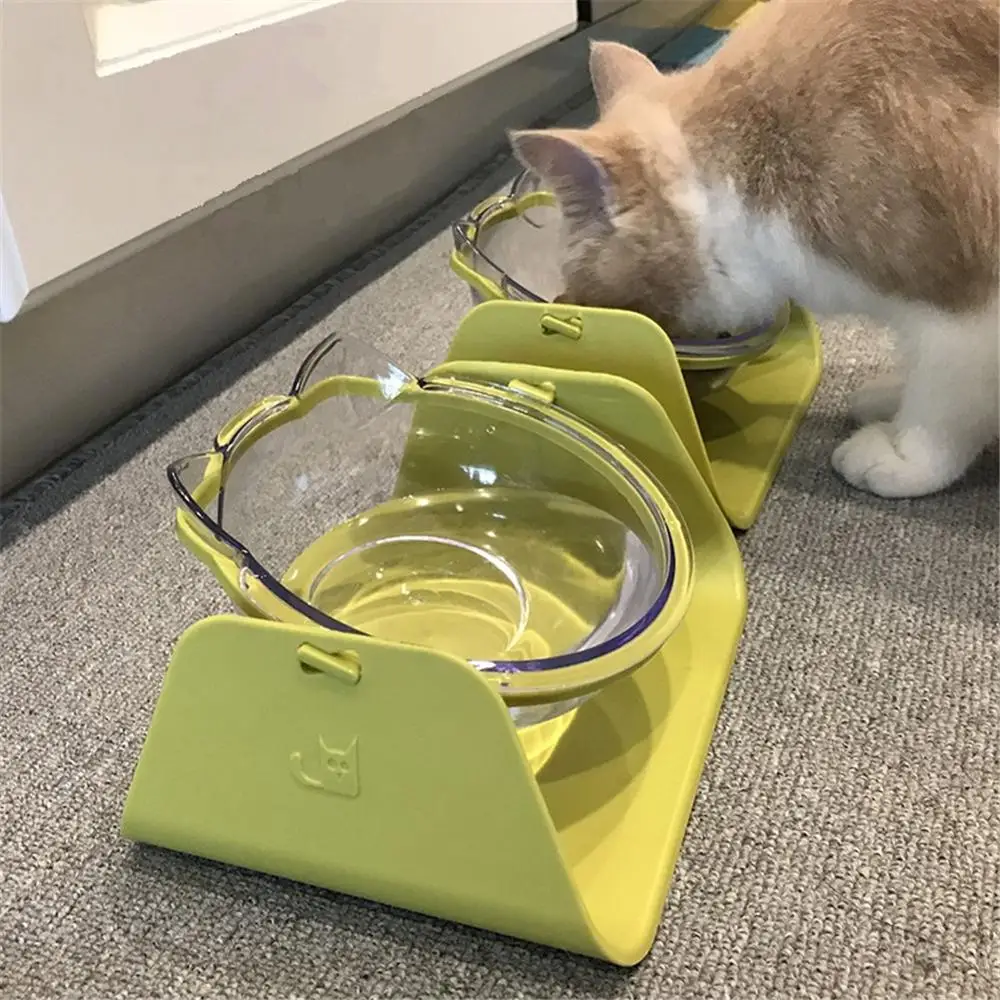 15 Degree Adjustable Cat Basin Food Bowl Protection Cervical Vertebra Oblique Kitten Eating Double Bowl with Cat Ears
15 Degree Adjustable Cat Basin Food Bowl Protection Cervical Vertebra Oblique Kitten Eating Double Bowl with Cat Ears