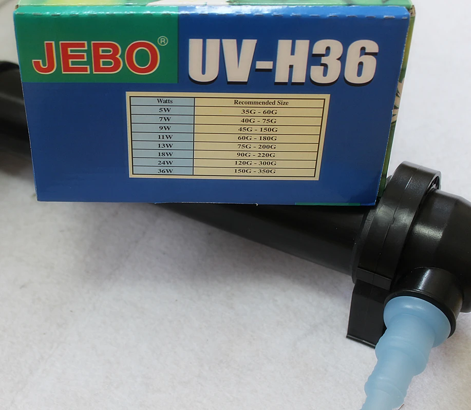 JEBO UV-H36W 36W UV Sterilizer Lamp Light Ultraviolet Filter Clarifier Water Cleaner For Aquarium Pond Coral Koi Fish Tank
JEBO UV-H36W 36W UV Sterilizer Lamp Light Ultraviolet Filter Clarifier Water Cleaner For Aquarium Pond Coral Koi Fish Tank