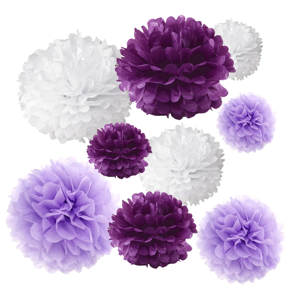One Pack (18PCS) Tissue Hanging Paper Pom Poms Flower Ball Wedding Party Outdoor Decoration Craft Kit PF-18PR
One Pack (18PCS) Tissue Hanging Paper Pom Poms Flower Ball Wedding Party Outdoor Decoration Craft Kit PF-18PR