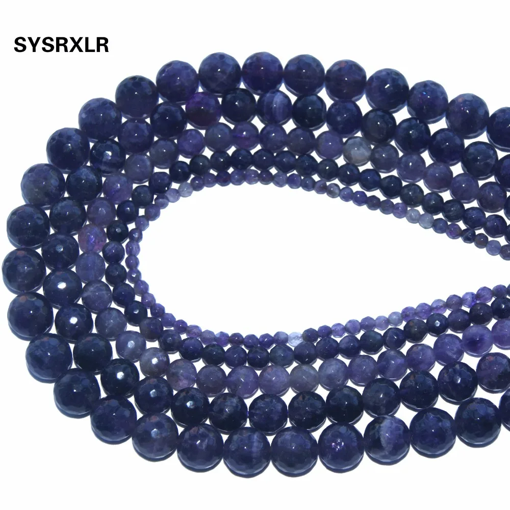 Wholesale Faceted Amethysts Purple Natural Stone Beads For Jewelry Making DIY Bracelet Necklace 4/ 6/8/10/12 MM Strand 15.5''
Wholesale Faceted Amethysts Purple Natural Stone Beads For Jewelry Making DIY Bracelet Necklace 4/ 6/8/10/12 MM Strand 15.5''