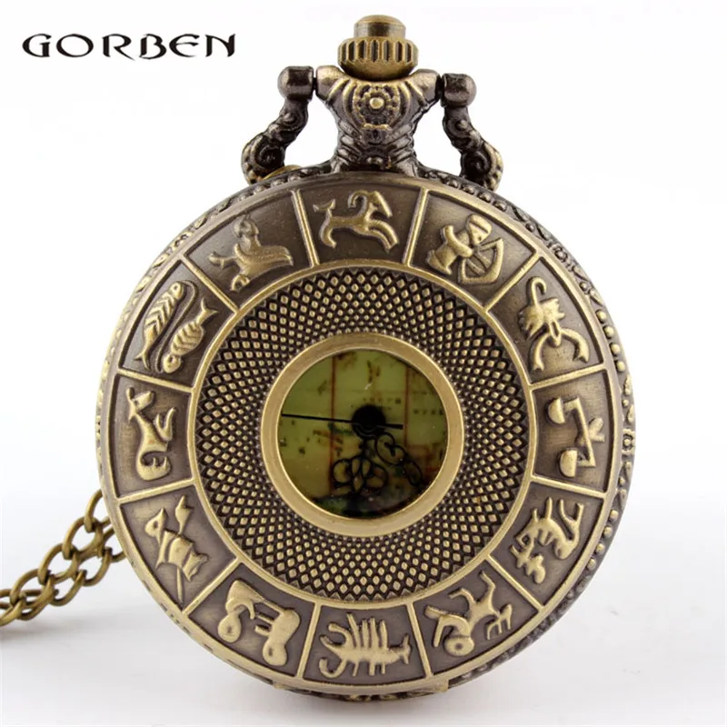 12 Constellations Design Victorian Style Vintage Pocket Watch Australia Map Quartz Pattern Pocket Watch with FOB Necklace Chain
12 Constellations Design Victorian Style Vintage Pocket Watch Australia Map Quartz Pattern Pocket Watch with FOB Necklace Chain