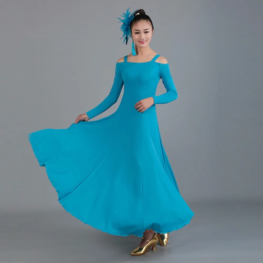 2018 Modern Dance Dresses For Ladies Black Blue Green Red Braces Long Sleeve Clothes Elegant Vintage Women Female Garment Q5046
2018 Modern Dance Dresses For Ladies Black Blue Green Red Braces Long Sleeve Clothes Elegant Vintage Women Female Garment Q5046