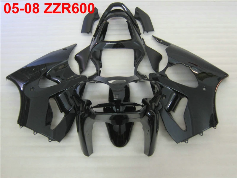 Комплект пластиковых обтекателей для Kawasaki Ninja ZZR600 05 06 07 08, черные Обтекатели ZZR600 2005-2008 TW04, литье под давлением
Комплект пластиковых обтекателей для Kawasaki Ninja ZZR600 05 06 07 08, черные Обтекатели ZZR600 2005-2008 TW04, литье под давлением