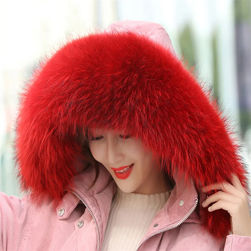 Autumn And Winter Womens 100% Natural Raccoon Dyeing Big Fur Collar Raccoon Fur Collar Muffler Scarf Cape Multi-color Optional
Autumn And Winter Womens 100% Natural Raccoon Dyeing Big Fur Collar Raccoon Fur Collar Muffler Scarf Cape Multi-color Optional