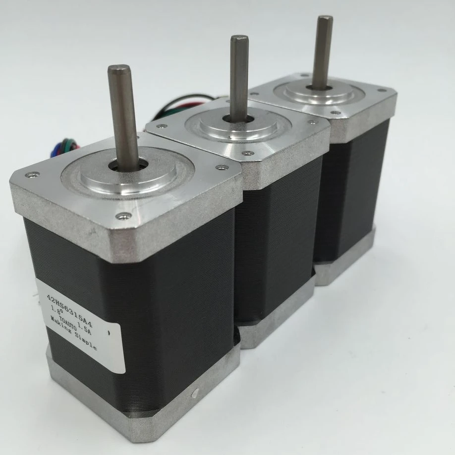 Nema17 Stepper Motor 3PCS/Lot Two Phase 48mm 1.3A Motor 0.4NM/ 57oz.in for 3D Printer and CNC XYZ
Nema17 Stepper Motor 3PCS/Lot Two Phase 48mm 1.3A Motor 0.4NM/ 57oz.in for 3D Printer and CNC XYZ