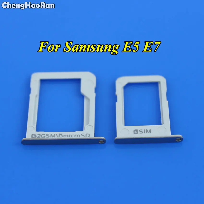 

ChengHaoRan 1 комплект держатель слота micro SD для SIM-карты для Samsung Galaxy E5 E500 E7 E700