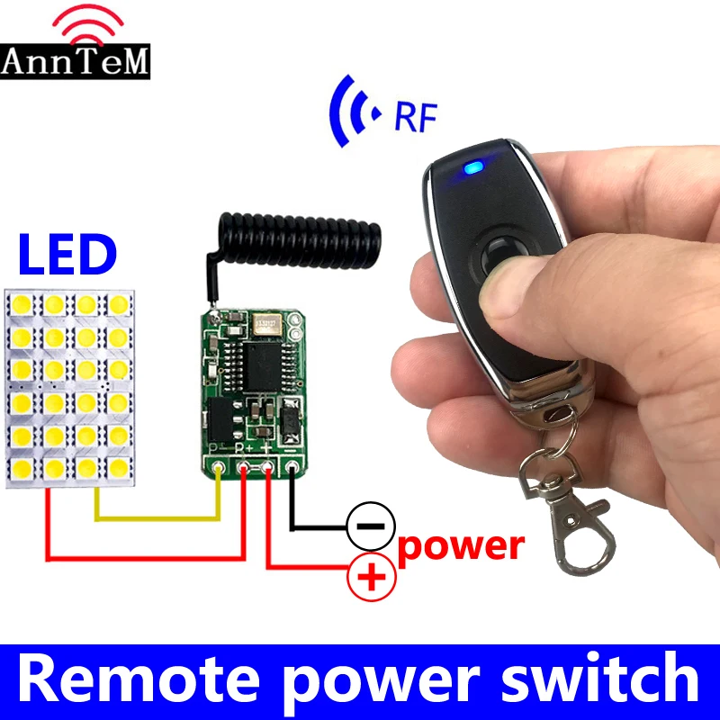 wireless remote control switch Mini small 433mhz rf transmitter receiver 3.7v 5v 6v 9v 12 Battery power circuit micro Controller
wireless remote control switch Mini small 433mhz rf transmitter receiver 3.7v 5v 6v 9v 12 Battery power circuit micro Controller