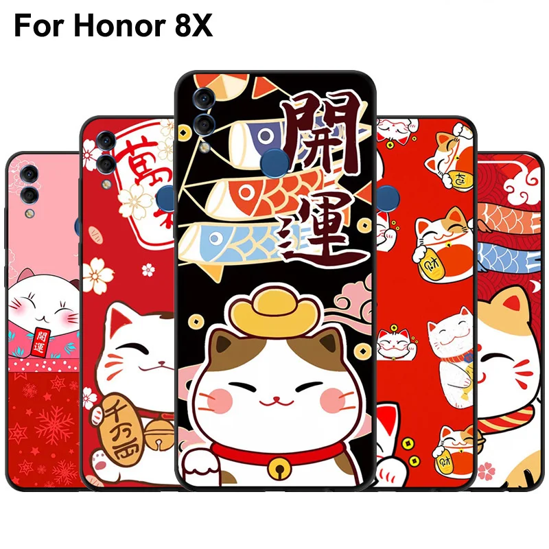 Чехол для Huawei Honor 8X чехол мобильного телефона lucky cat мягкий силиконовый защитный 8 X