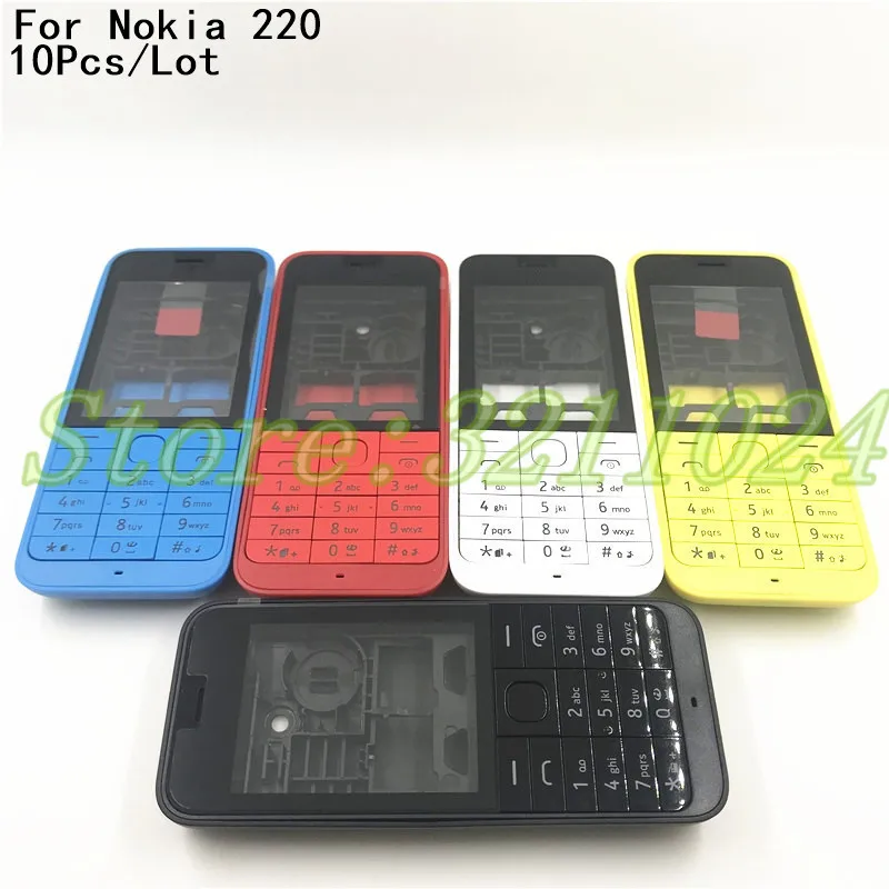 10Pcs/Lot Good quality New Front Middle Frame Back cover Battery Cover For Nokia 220 Full Housing Cover Case +English Keypad
10Pcs/Lot Good quality New Front Middle Frame Back cover Battery Cover For Nokia 220 Full Housing Cover Case +English Keypad