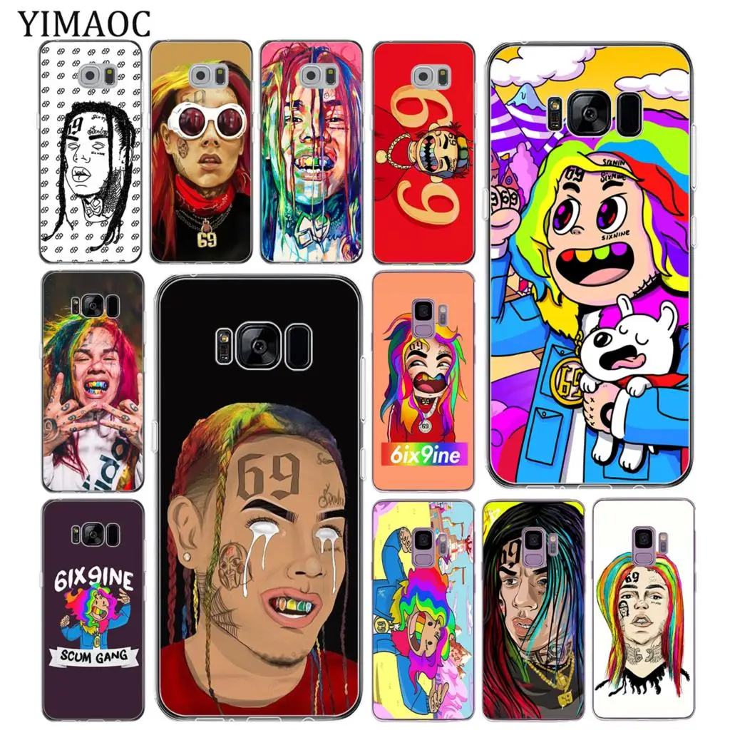 YIMAOC хип хоп рэппер Tekashi 69 6ix9ine Тонкий Мягкий ТПУ силиконовый чехол для Samsung Galaxy S10 S9