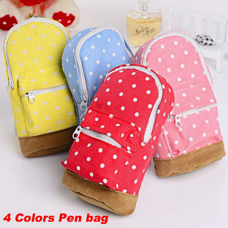 1 PC/Lot 4-color Zippered Canvas Dot Pencil bag & Pencil Case for School Stationery & Office, wjd00001
1 PC/Lot 4-color Zippered Canvas Dot Pencil bag & Pencil Case for School Stationery & Office, wjd00001