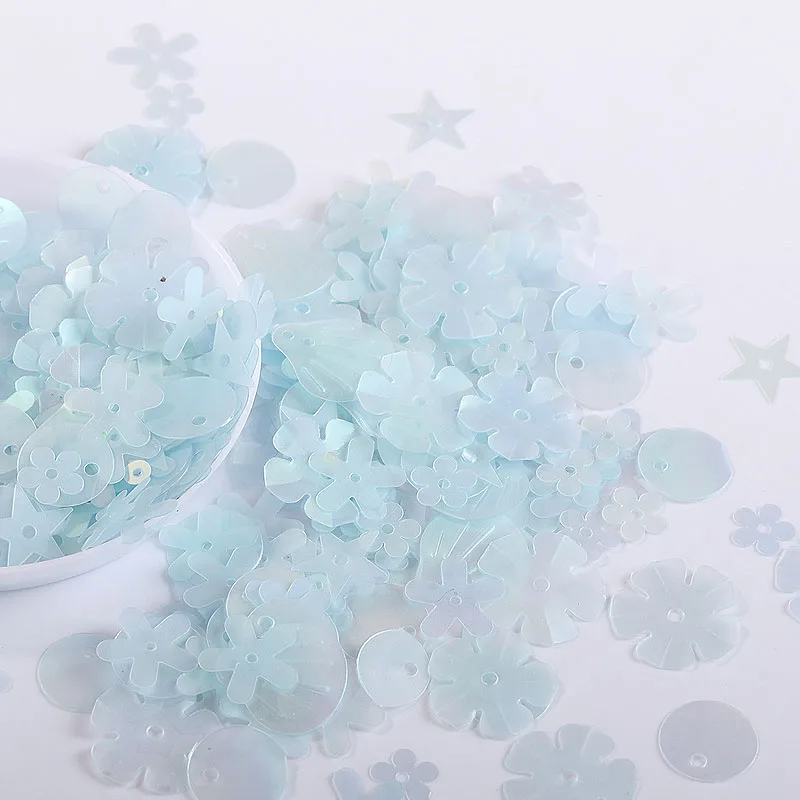 10g/Pack Mix Sizes/Shapes Sequins Matte Sky Blue Flake Cup Sequins Paillettes Sewing Wedding Decoration Confetti Accessories
10g/Pack Mix Sizes/Shapes Sequins Matte Sky Blue Flake Cup Sequins Paillettes Sewing Wedding Decoration Confetti Accessories