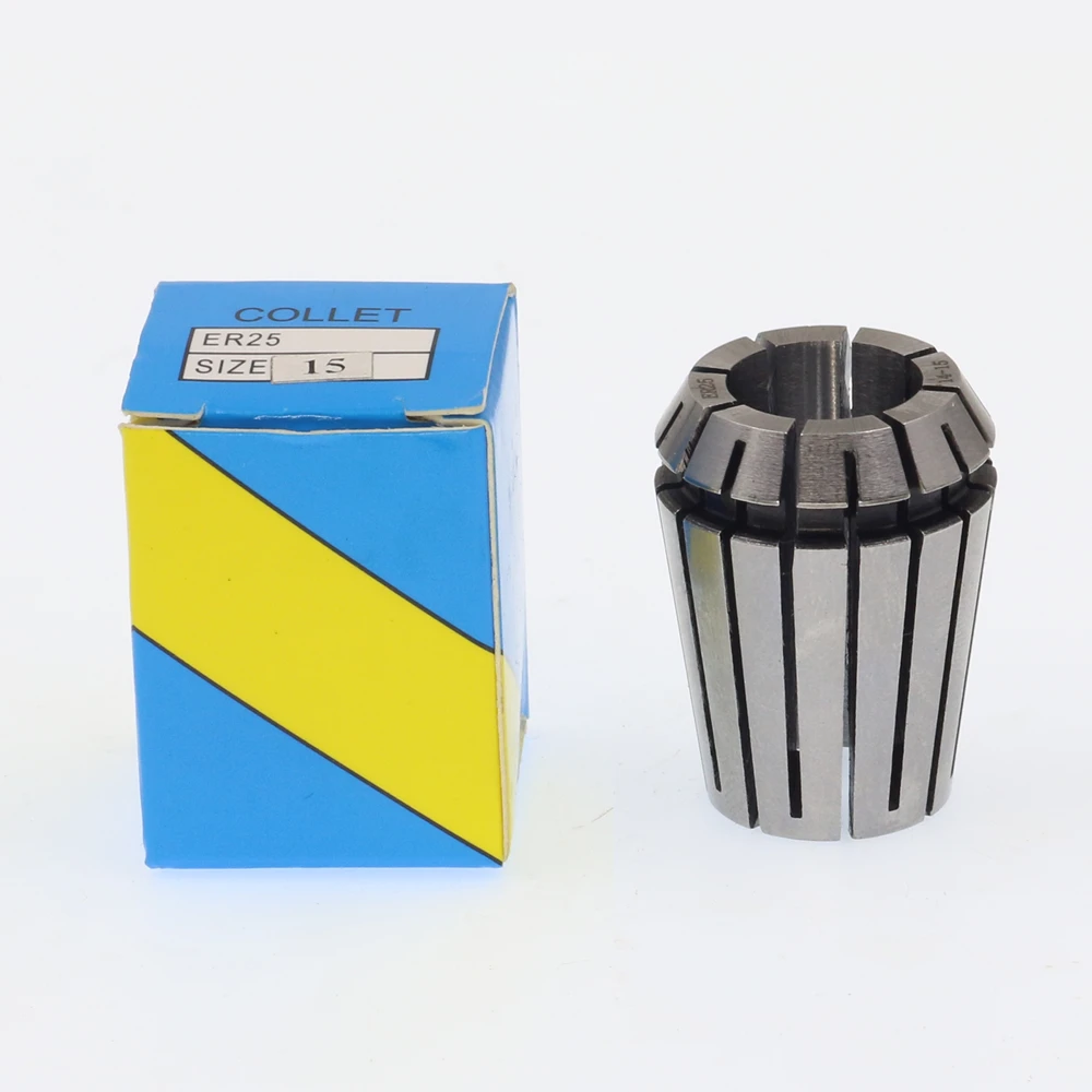 ER25-15 . ER collet. Collet. Material: 65 Mn spring steel. Accuracy: 0.015mm. Clamping range: 14-15mm. Specifications: ER25-15
ER25-15 . ER collet. Collet. Material: 65 Mn spring steel. Accuracy: 0.015mm. Clamping range: 14-15mm. Specifications: ER25-15