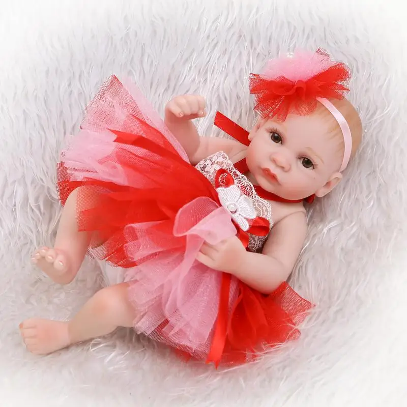 26cm 11 Inch Full Silicone Reborn Dolls Girl Babies Colectible Newborn Doll Baby Finished Doll Christmas Birthday Gift
26cm 11 Inch Full Silicone Reborn Dolls Girl Babies Colectible Newborn Doll Baby Finished Doll Christmas Birthday Gift