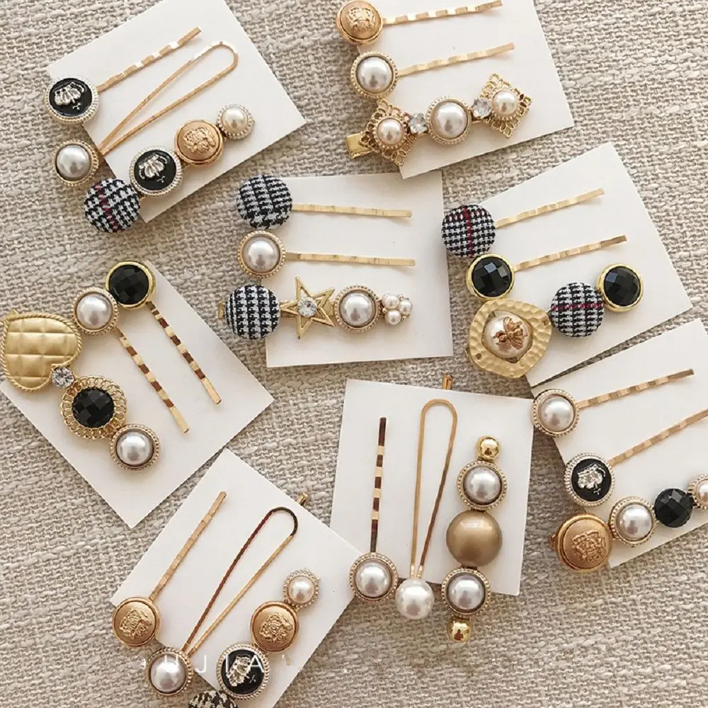 3pcs/Set Houndstooth Button Imitiation Pearl Hair Clips Metal Heart Star Hairpins Girls Barrette Hairgrip Hair Accessories New
3pcs/Set Houndstooth Button Imitiation Pearl Hair Clips Metal Heart Star Hairpins Girls Barrette Hairgrip Hair Accessories New
