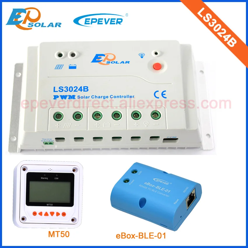 PWM 30A 30amps EPSolar LS3024B New LandStar series solar controller 12V 24V Auto work with MT50 and bluetooth BOX
PWM 30A 30amps EPSolar LS3024B New LandStar series solar controller 12V 24V Auto work with MT50 and bluetooth BOX