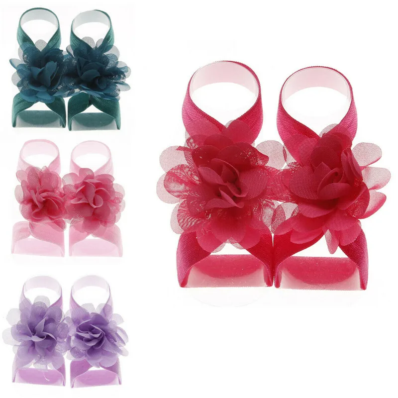 Сандалии для новорожденных девочек с цветочным принтом летние бандажные бандажи