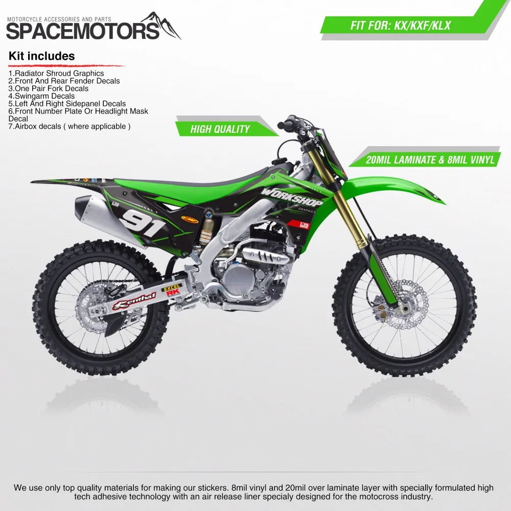 Виниловые наклейки 3 м для мотоцикла велосипеда KX KLX KXF F 85 100 250 450 cc 2004 05 06 07 08 09 10 11 12