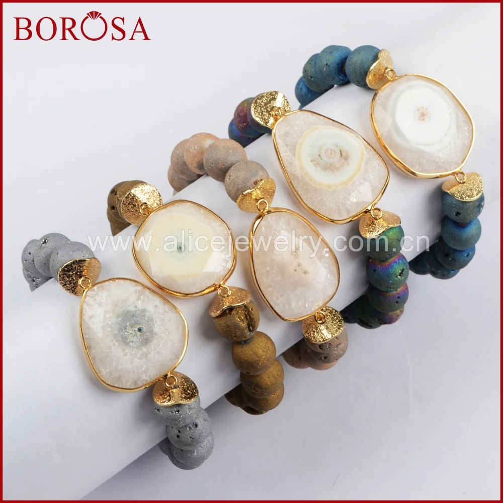Кварцевые браслеты BOROSA Sun Flower, золотой белый Солнечный кварцевый браслет с граненными элементами с 10 мм титановыми бусинами Druzy Stone G1431
Кварцевые браслеты BOROSA Sun Flower, золотой белый Солнечный кварцевый браслет с граненными элементами с 10 мм титановыми бусинами Druzy Stone G1431