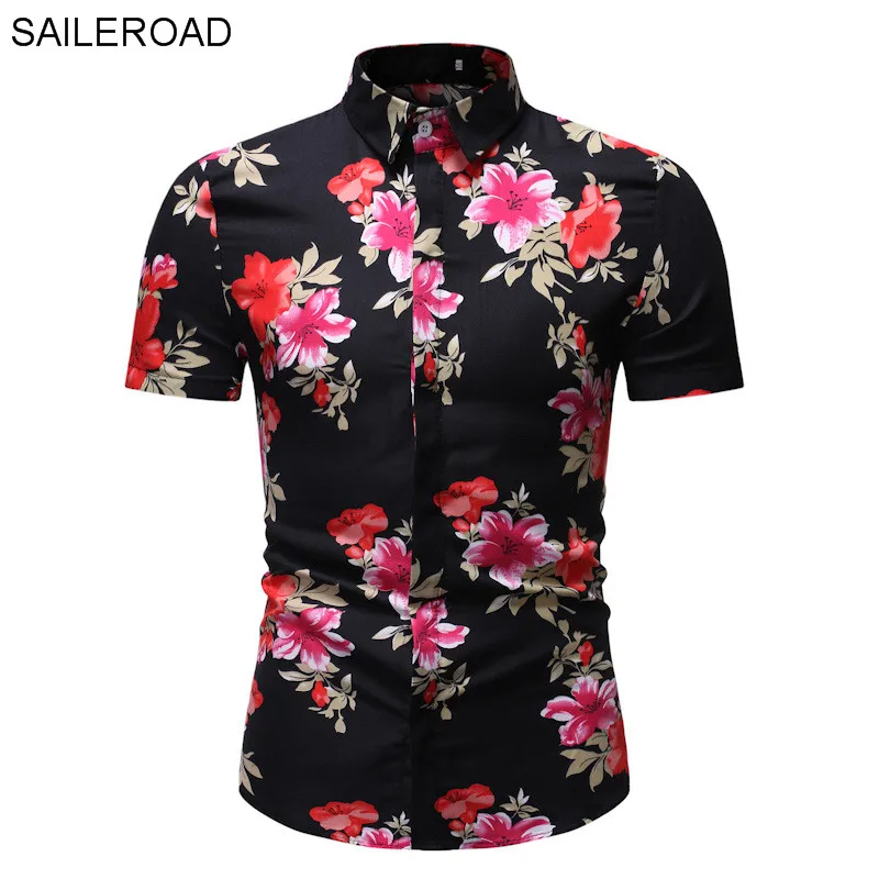SAILEROAD 2020 Fashion Flower Shirt Men Print Shirts Hawaiian Slim Fit Camisa Floral Masculina Summer Short Sleeve Shirts Tops
SAILEROAD 2020 Fashion Flower Shirt Men Print Shirts Hawaiian Slim Fit Camisa Floral Masculina Summer Short Sleeve Shirts Tops