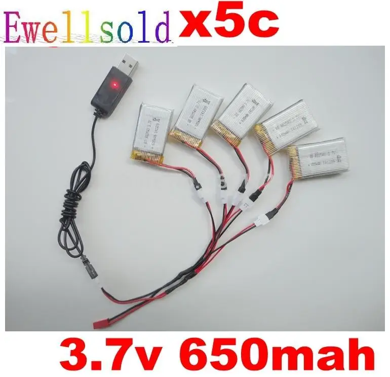 Аккумулятор 3,7 в 650 мАч 20c + зарядное устройство с USB-кабелем для дрона X5C X5 X5SC X5SW X5C-1 2,4G, детали для РУ квадрокоптера, литий-полимерная батарея
Аккумулятор 3,7 в 650 мАч 20c + зарядное устройство с USB-кабелем для дрона X5C X5 X5SC X5SW X5C-1 2,4G, детали для РУ квадрокоптера, литий-полимерная батарея