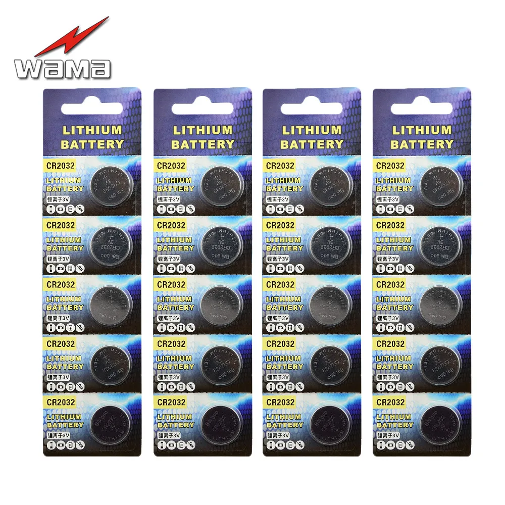 20pcs/4pack Wama CR2032 3V Button Cell Coin Batteries LIthium DL2032 SB-T15 EA2032C ECR2032 L14 Car Remote Battery New
20pcs/4pack Wama CR2032 3V Button Cell Coin Batteries LIthium DL2032 SB-T15 EA2032C ECR2032 L14 Car Remote Battery New