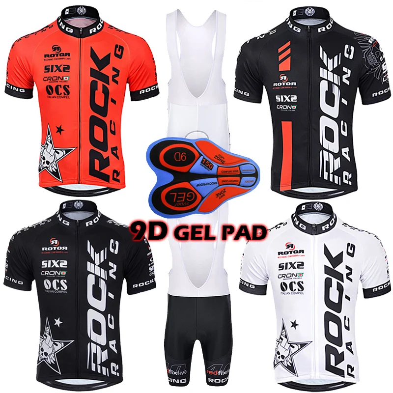 2020 Pro Team Men's Rock Racing Bike Wear Summer Breathable Short Sleeve Cycling Jersey Kit Ropa Ciclismo Cycling Bib Shorts Set
2020 Pro Team Men's Rock Racing Bike Wear Summer Breathable Short Sleeve Cycling Jersey Kit Ropa Ciclismo Cycling Bib Shorts Set