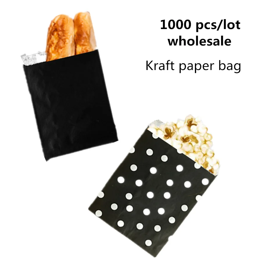 DHL 1000pcs/set Food wrapping paper Bags High toughness 4 styles Paper Candy cookie bread Popcorn bags kids gift paper bag
DHL 1000pcs/set Food wrapping paper Bags High toughness 4 styles Paper Candy cookie bread Popcorn bags kids gift paper bag