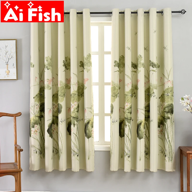 Pastoral Green Print Lotus Leaf Short Curtains for Kitchen Door Window Blackout Curtains for the Living Room Drapes PC004#4
Pastoral Green Print Lotus Leaf Short Curtains for Kitchen Door Window Blackout Curtains for the Living Room Drapes PC004#4
