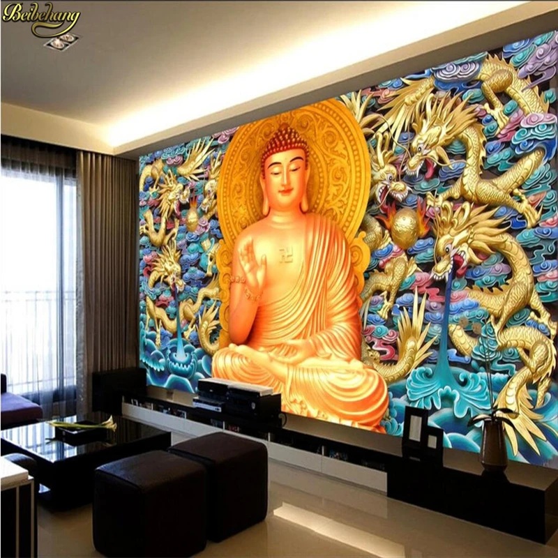 beibehang Custom wallpaper Large Mural Buddhist Buddha Dragon Bedroom Bedside Background Wall paper Modern TV Backdrop sticker
beibehang Custom wallpaper Large Mural Buddhist Buddha Dragon Bedroom Bedside Background Wall paper Modern TV Backdrop sticker