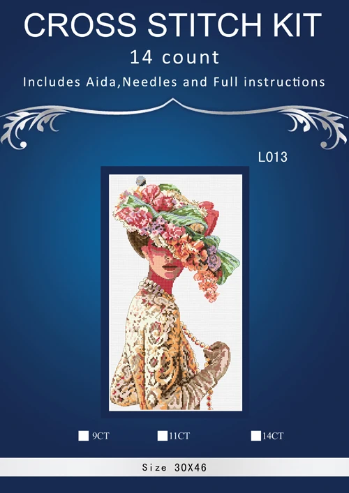 Girl with hat chinese Stitch,DIY 14CT similar DMC Cross Stitch,Sets For Embroidery Kits Counted Cross-Stitching
Girl with hat chinese Stitch,DIY 14CT similar DMC Cross Stitch,Sets For Embroidery Kits Counted Cross-Stitching
