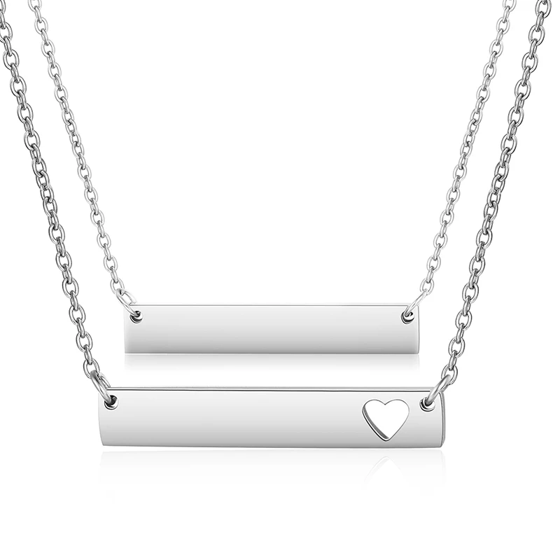 10pcs/lot Never Fade 316L Stainless Steel Mirror Polish Blank Bar Heart Cut Out Bar Necklaces 45cm
10pcs/lot Never Fade 316L Stainless Steel Mirror Polish Blank Bar Heart Cut Out Bar Necklaces 45cm