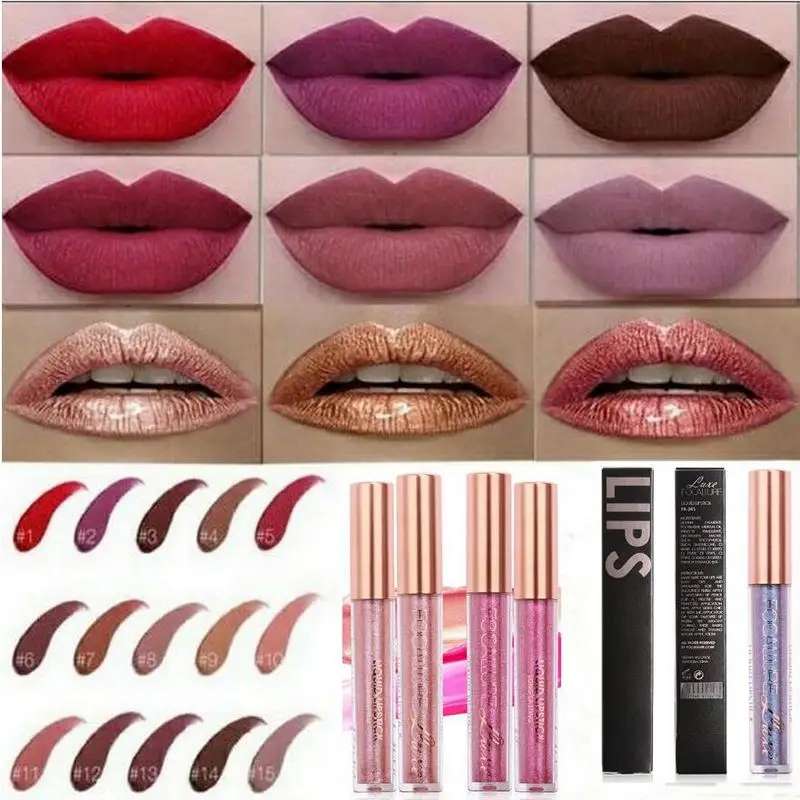 FOCALLURE Liquid Lipstick Hot Sexy Colors Lip Paint Matte Lipstick Chameleon Shimmer Lip GlossWaterproof Long Lasting Lip Gloss
FOCALLURE Liquid Lipstick Hot Sexy Colors Lip Paint Matte Lipstick Chameleon Shimmer Lip GlossWaterproof Long Lasting Lip Gloss
