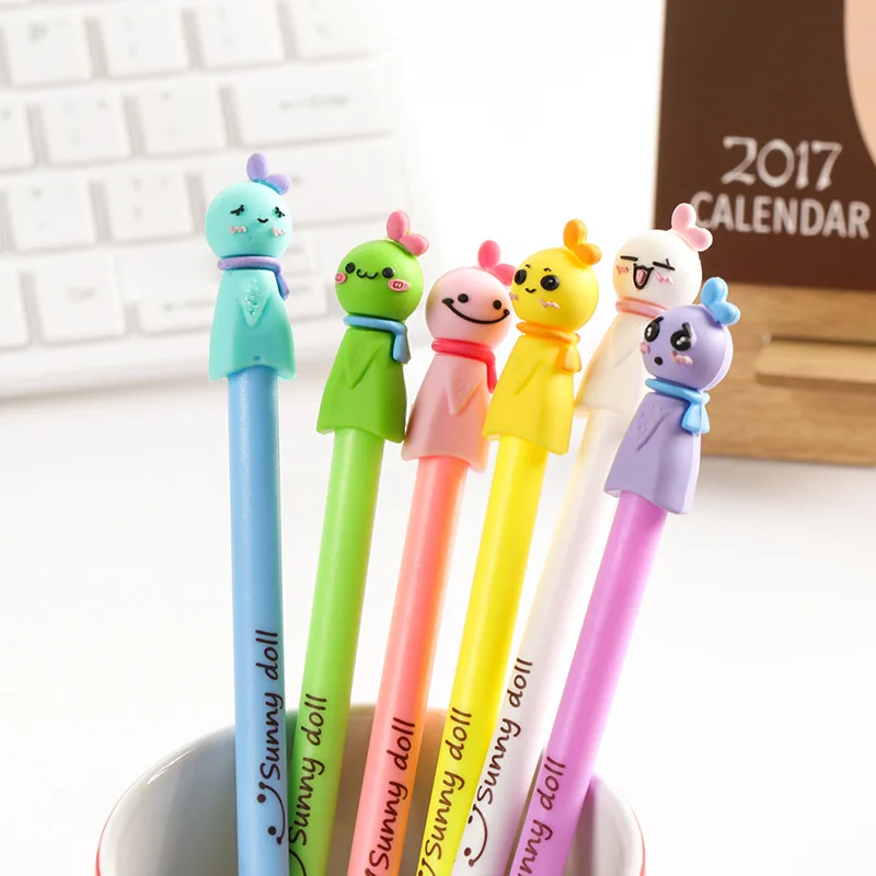 Kawaii New 3D Sunny Doll design Black Gel Ink Pencils Pencils Waterpapers Primary School Stationery Gel pen 12pcs/lot
Kawaii New 3D Sunny Doll design Black Gel Ink Pencils Pencils Waterpapers Primary School Stationery Gel pen 12pcs/lot