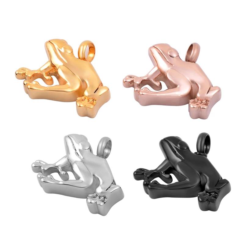 KSJ9551 Frog Pendant in Steel, Gold, Rose Gold and Black Color Pet Memory Urn Necklace to Hold Ashes Keepsake Cremation Jewelry
KSJ9551 Frog Pendant in Steel, Gold, Rose Gold and Black Color Pet Memory Urn Necklace to Hold Ashes Keepsake Cremation Jewelry
