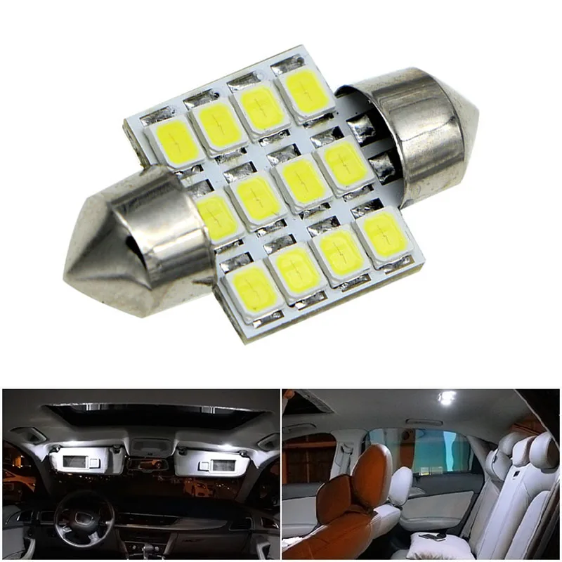 Hot 2 Pcs/10 Pcs White 31mm 1.25" 12 LED SMD Festoon Dome Car Bulb 3021 3022 DE3175 Light Lamp JLD
Hot 2 Pcs/10 Pcs White 31mm 1.25" 12 LED SMD Festoon Dome Car Bulb 3021 3022 DE3175 Light Lamp JLD