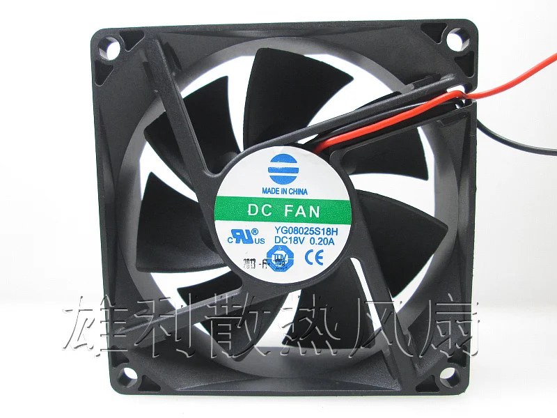 Free Delivery.YG08025S18H 18V 0.20A 8CM 8025 Drying Machine Cooling Fan 80 * 80 * 25MM
Free Delivery.YG08025S18H 18V 0.20A 8CM 8025 Drying Machine Cooling Fan 80 * 80 * 25MM