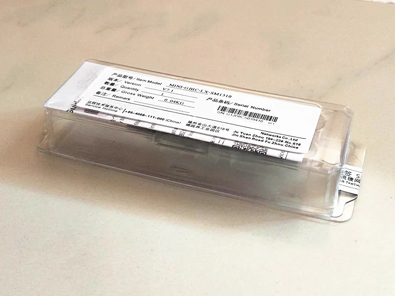 100% new box with 1 year warranty (high end) XG-SFP-LR-SM1310 requires more angle photos, please contact me
100% new box with 1 year warranty (high end) XG-SFP-LR-SM1310 requires more angle photos, please contact me