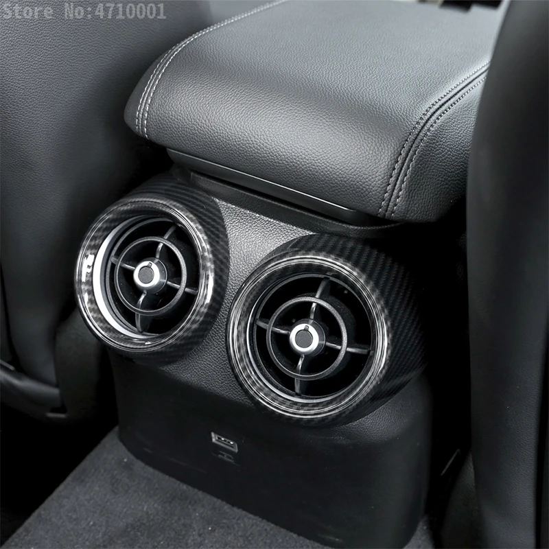 Car Armrest Rear Row Air Conditioning Vent Cover Frame Trim Carbon Fiber ABS For Alfa Romeo Giulia 2017-20 Interior Accessories
Car Armrest Rear Row Air Conditioning Vent Cover Frame Trim Carbon Fiber ABS For Alfa Romeo Giulia 2017-20 Interior Accessories