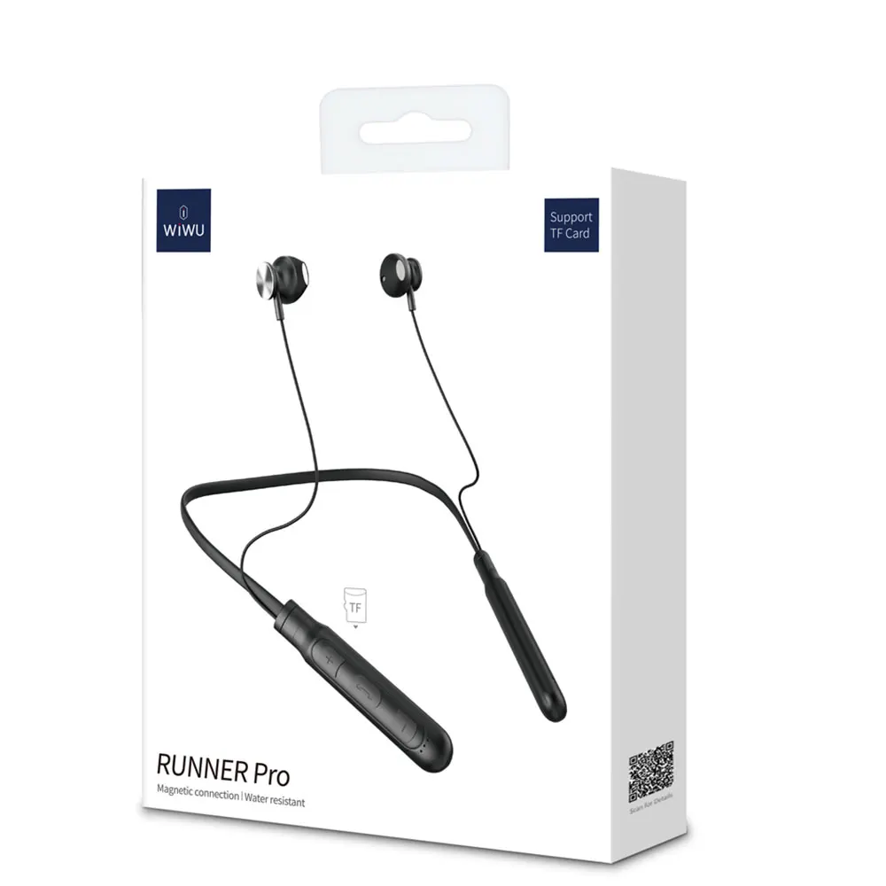 WIWU Sport Earphone Active Cancelling Noise Wireless Bluetooth Earbuds Waterproof Headset Build in TF Card Bluetooth Earphones
WIWU Sport Earphone Active Cancelling Noise Wireless Bluetooth Earbuds Waterproof Headset Build in TF Card Bluetooth Earphones